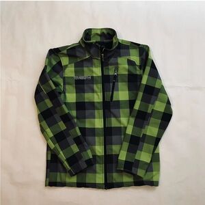 Green and Black Checkered Jacket